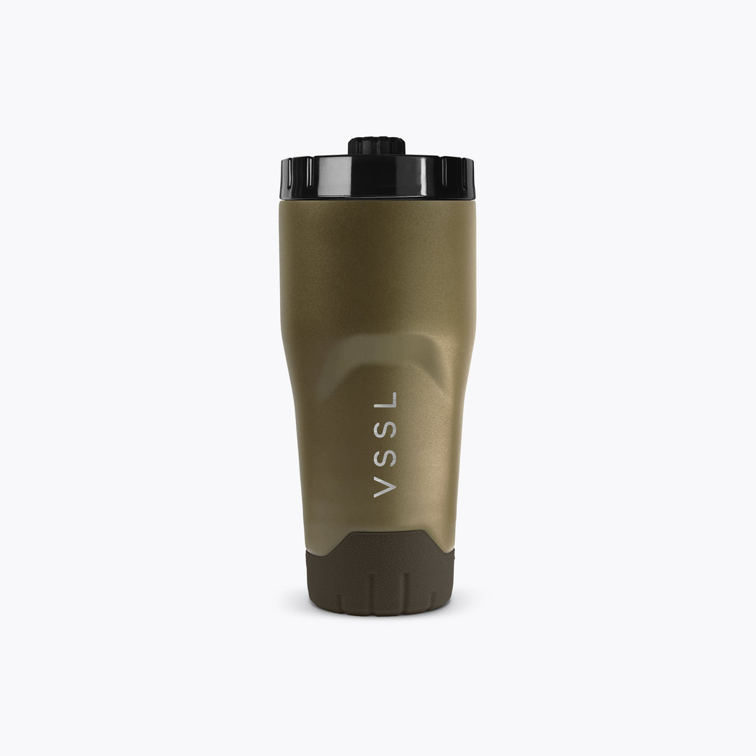 Rift Tumbler 16 oz in Deep Moss, VSSL, front