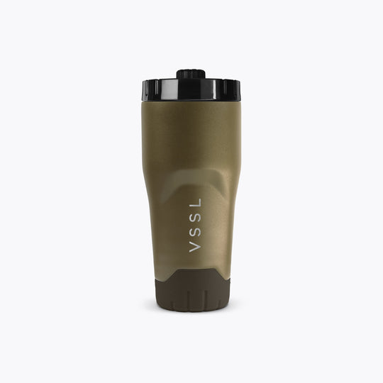 Rift Tumbler 16 oz in Deep Moss, VSSL, front