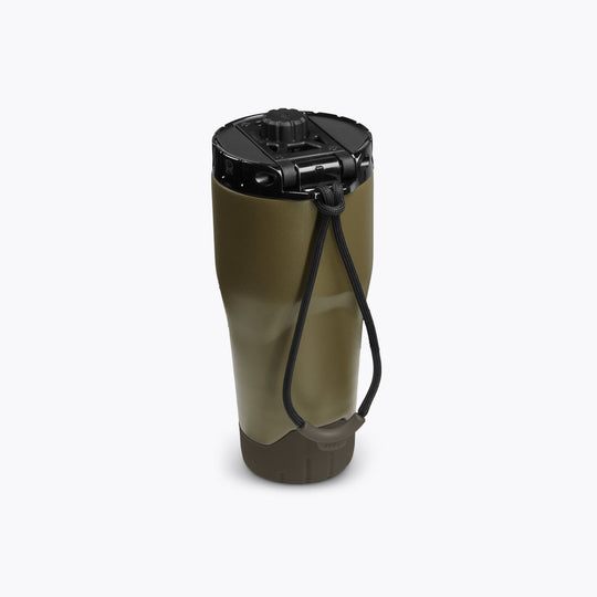 Rift Tumbler 16 oz in Deep Moss, VSSL, detail