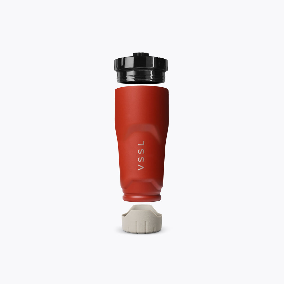 Rift Tumbler 16 oz in Rusty Buckets, VSSL, detail