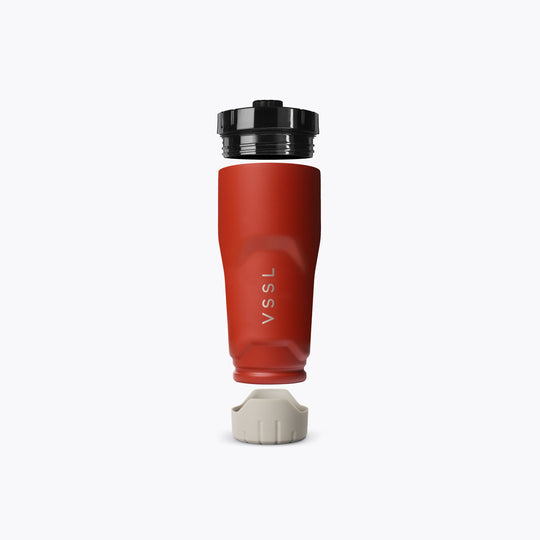 Rift Tumbler 16 oz in Rusty Buckets, VSSL, detail