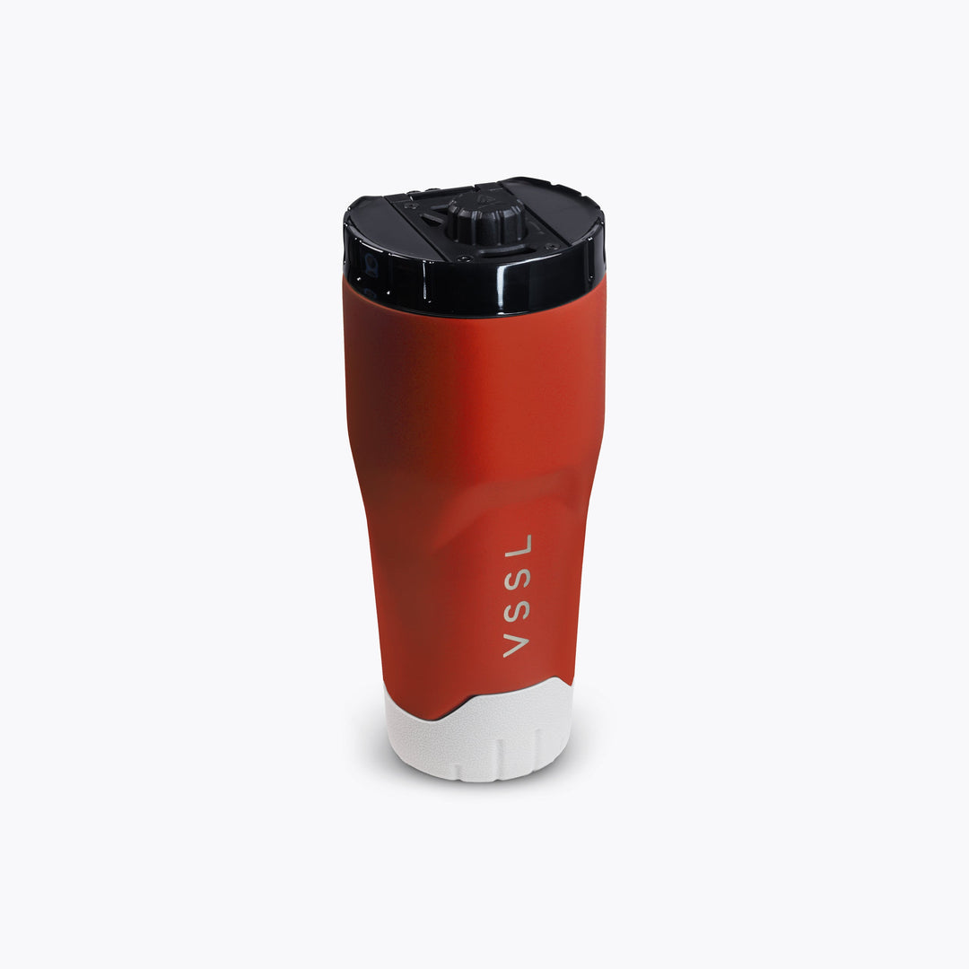 Rift Tumbler 16 oz in Rusty Buckets, VSSL, detail