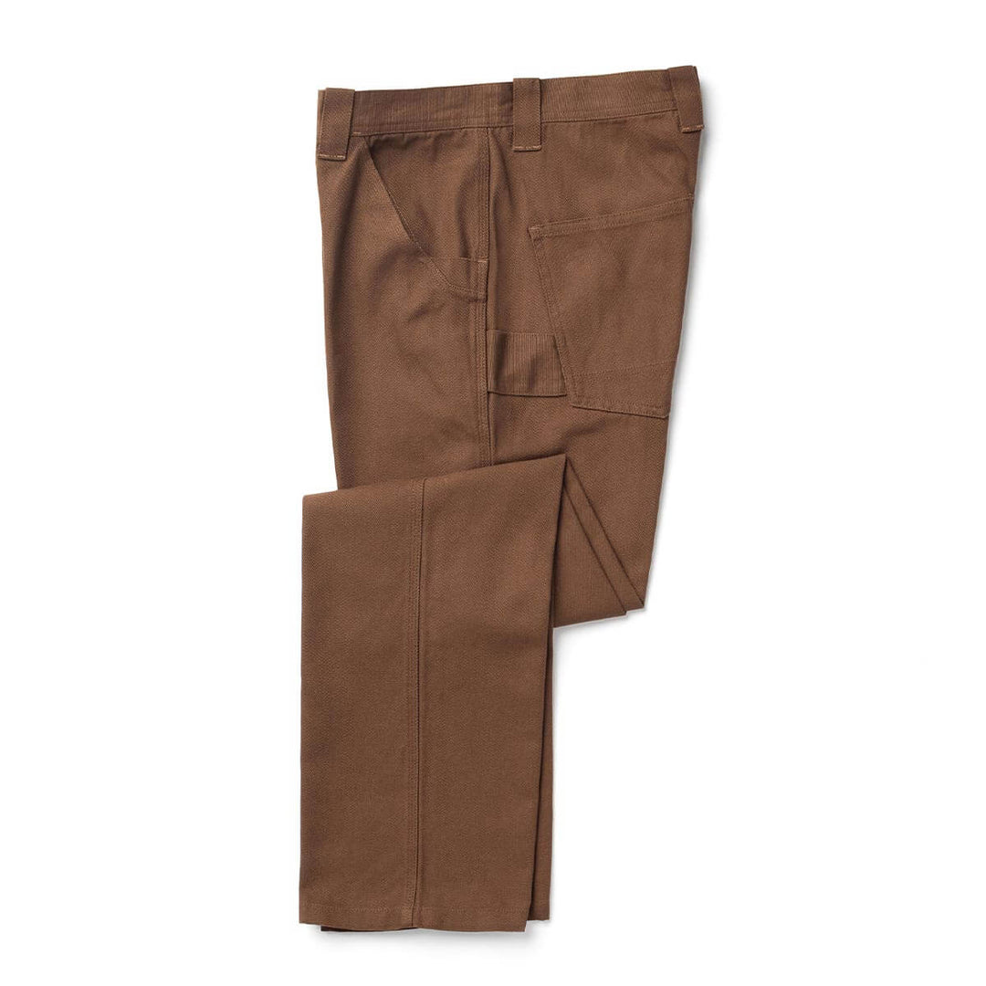 Bison Canvas Pant Tobacco detail 2