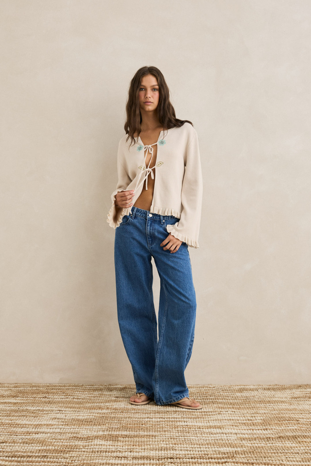 Petal Drift Knit Cardigan