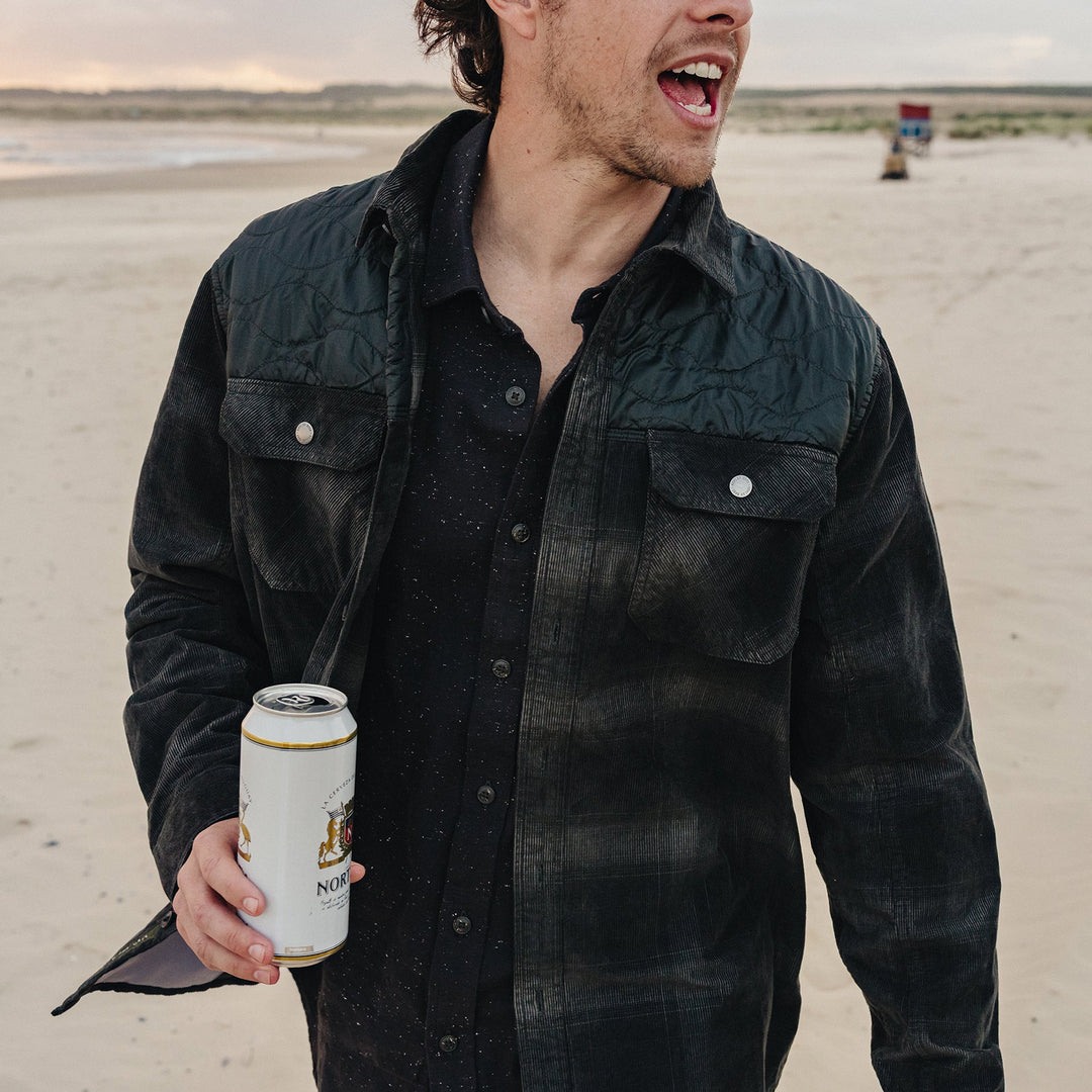 Quintana Quilted Shirt Emmett Plaid Nightshade back