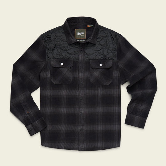 Quintana Quilted Shirt Emmett Plaid Nightshade front