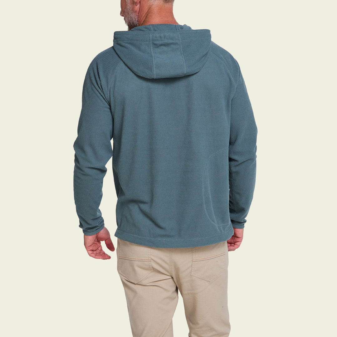 Palo Duro Fleece Hoodie Stormy Sea on model back