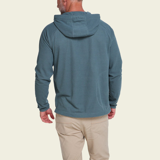 Palo Duro Fleece Hoodie Stormy Sea on model back