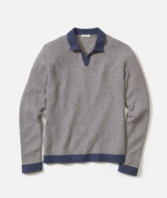 Liam Long Sleeve Sweater Polo