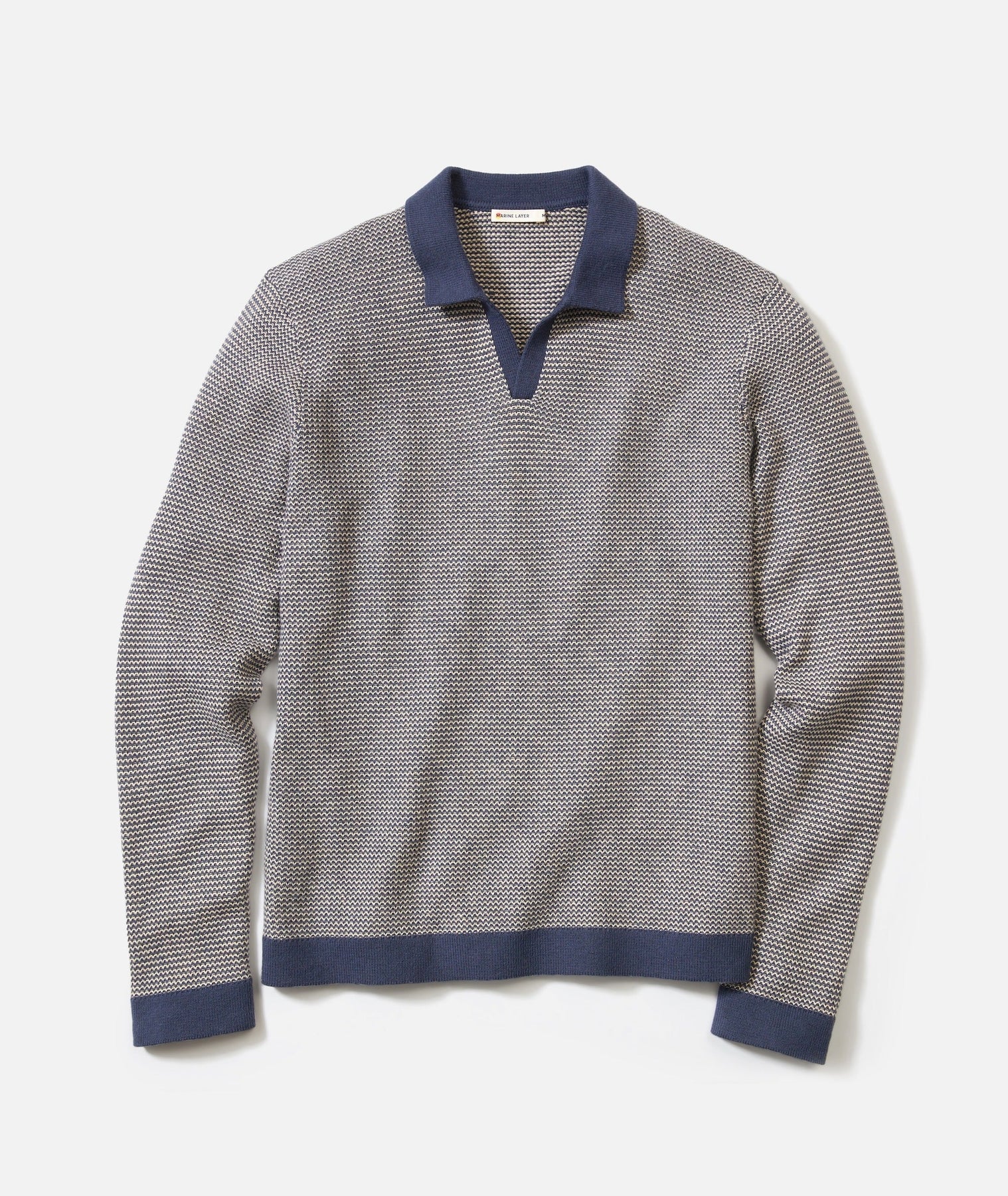 Liam Long Sleeve Sweater Polo – Davidson Provision