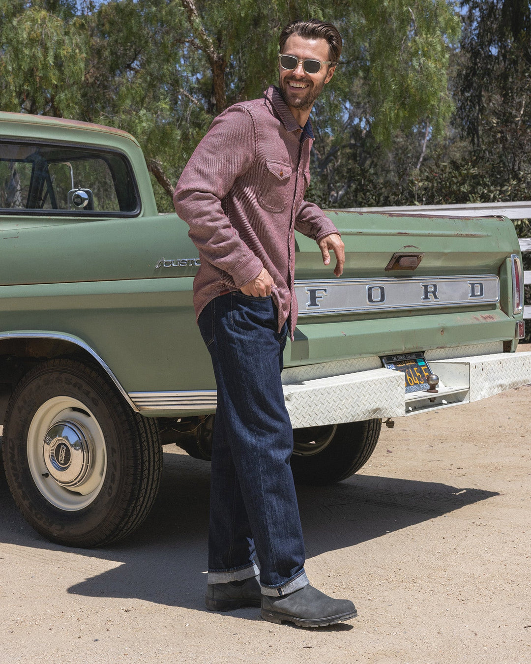 Outerknown Blanket Shirt in Cola Dual-Toned, view 3