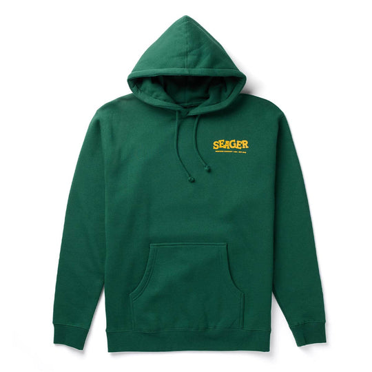 Horse Fried Hoodie Forest Green back