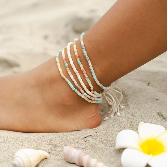 Mini Puka Anklets