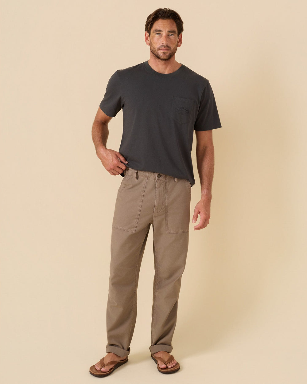 Outerknown The Field Pant in Kelp Bloom, view 2