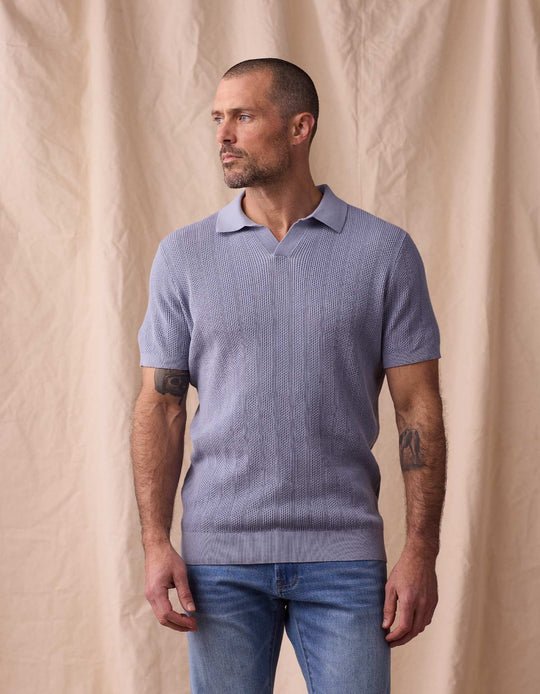 Robles Textured Knit Polo