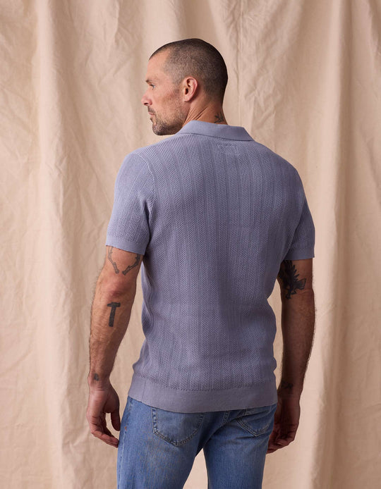 Robles Textured Knit Polo