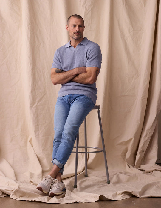 Robles Textured Knit Polo