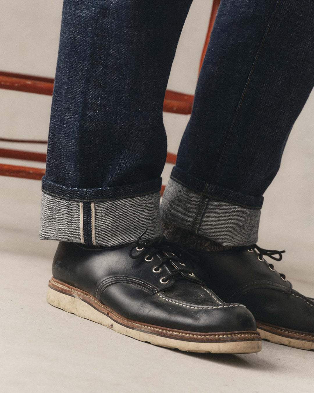 Taylor Stitch The Democratic Jean in Rinsed Organic Selvedge, selvedge detail