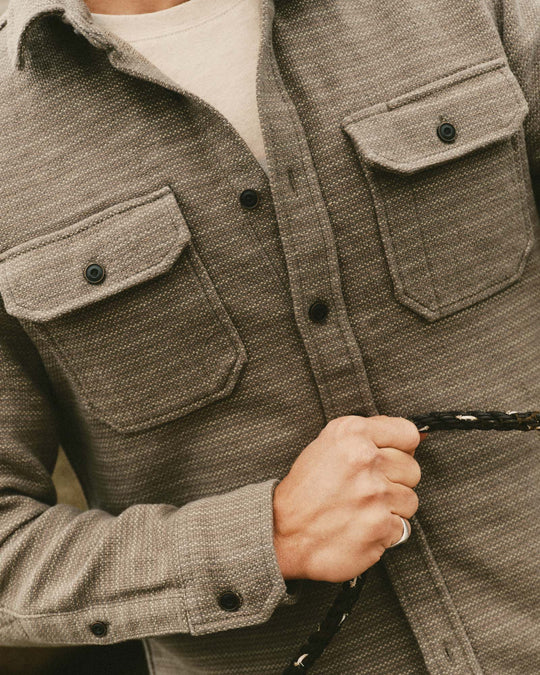 Taylor Stitch The Division Shirt in Cypress, detail