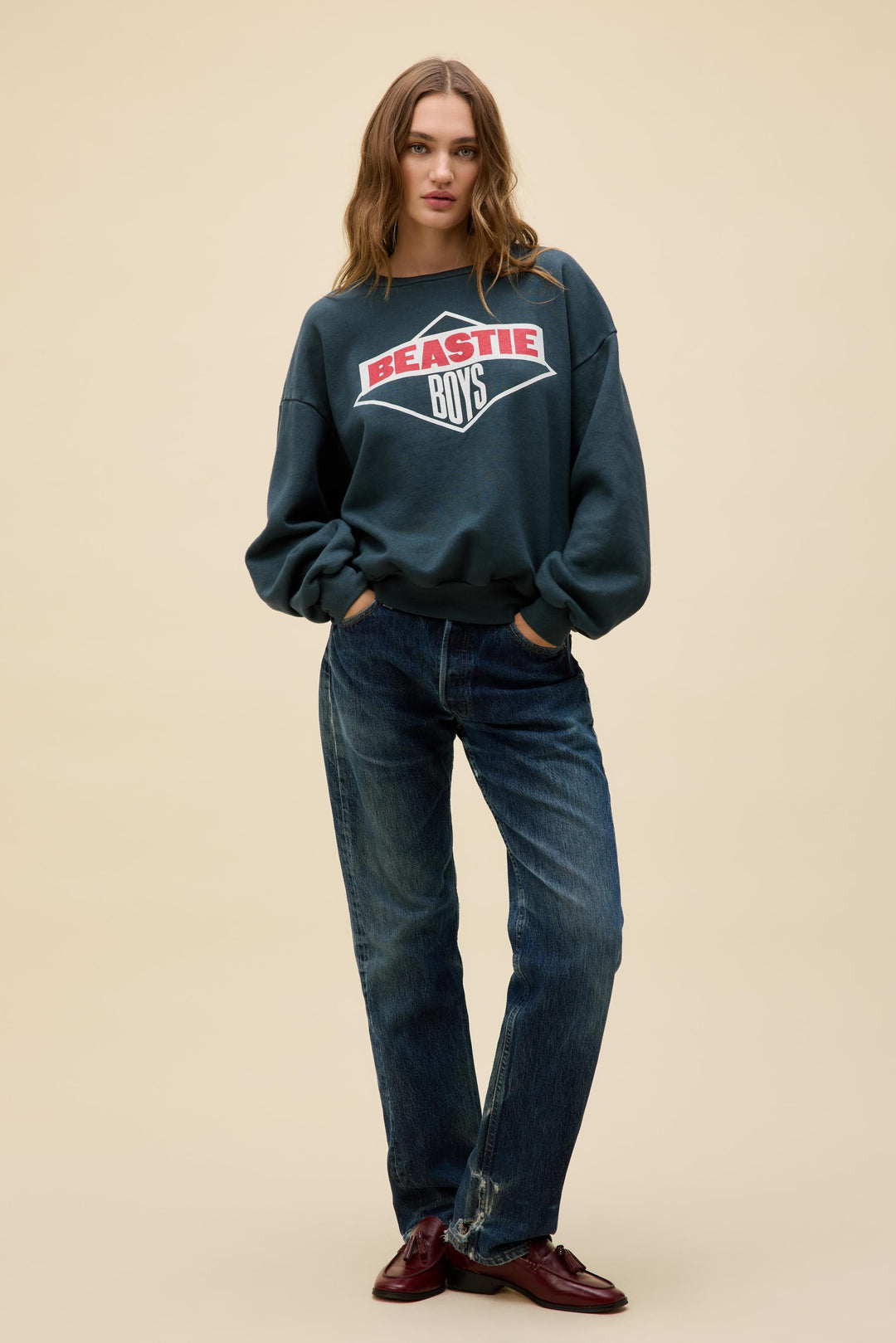 Beastie Boys Logo 84-86 Oversized Crew Sweatshirt
