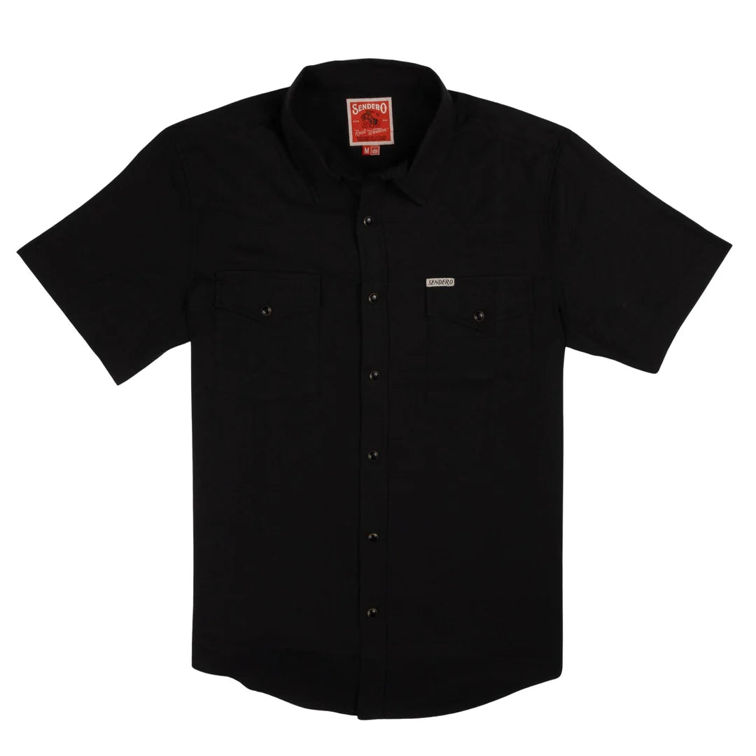 Wyatt Pearl Snap Short Sleeve Solid Shirt