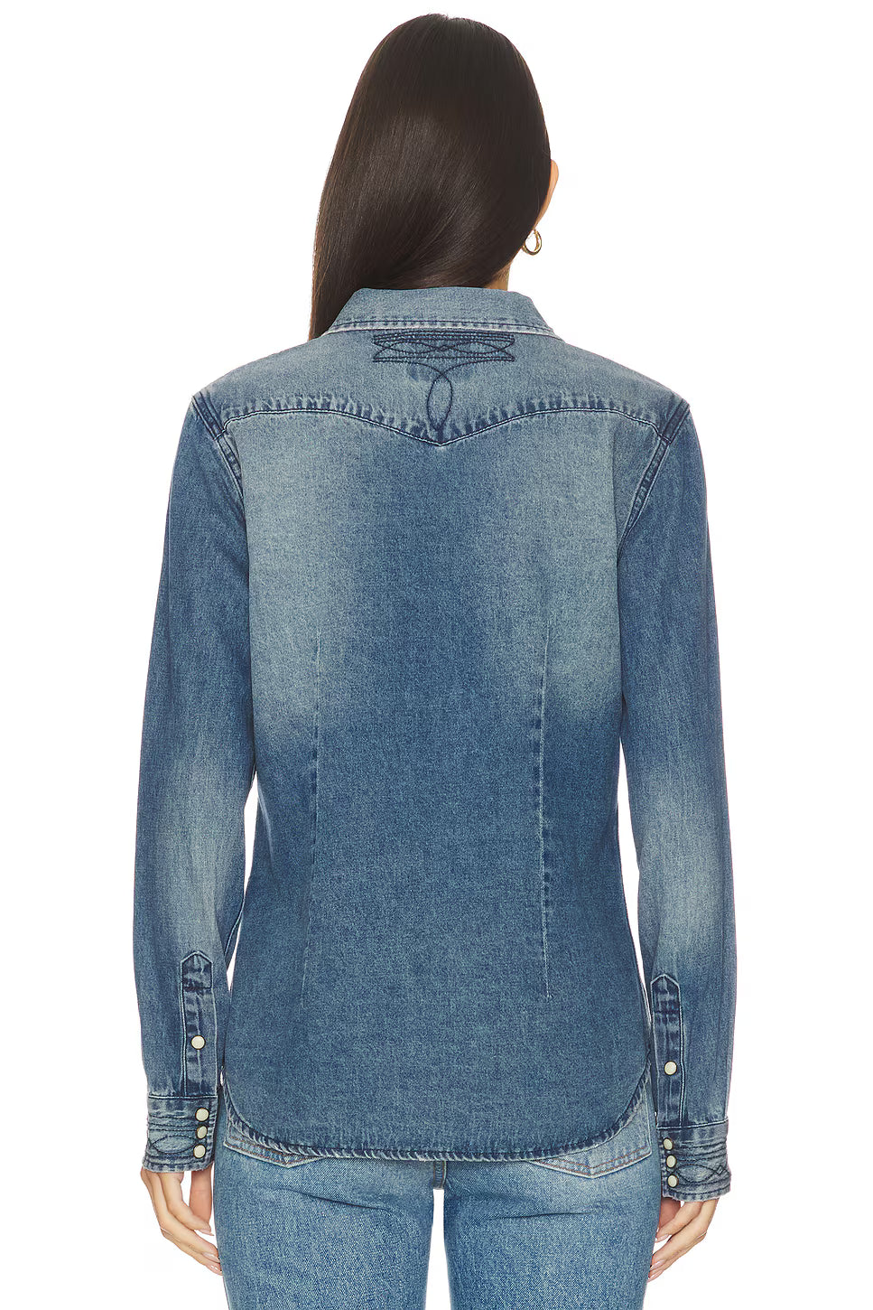 Yoakam Pearl Snap Denim Shirt