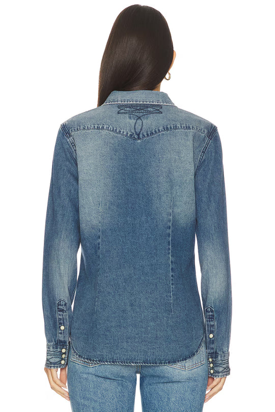 Yoakam Pearl Snap Denim Shirt