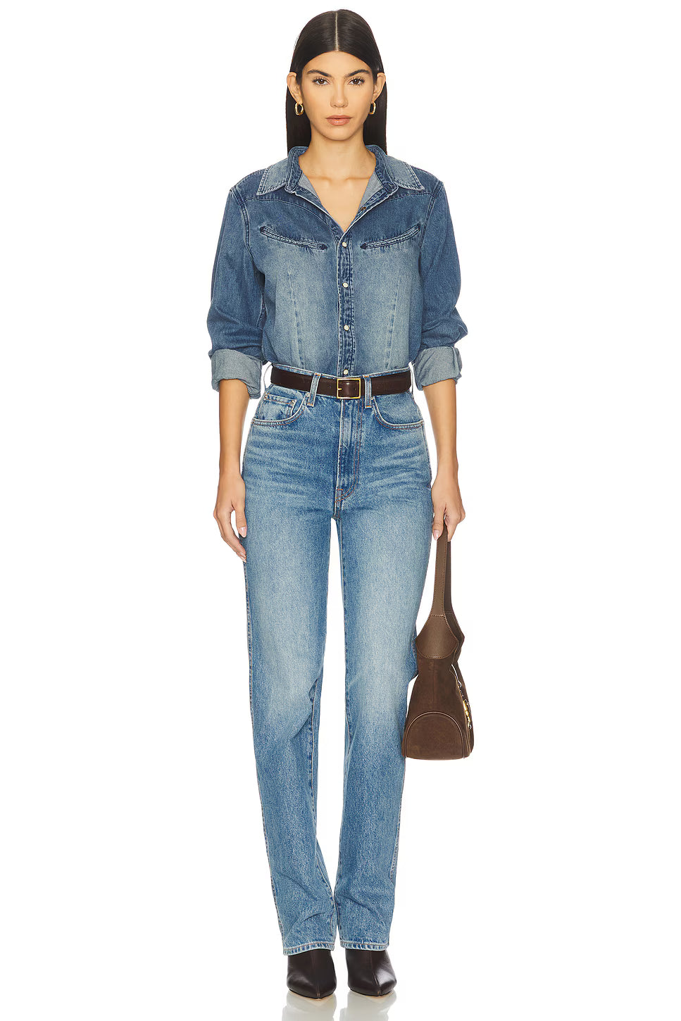 Yoakam Pearl Snap Denim Shirt