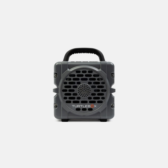 Turtlebox Cub in Gray, front