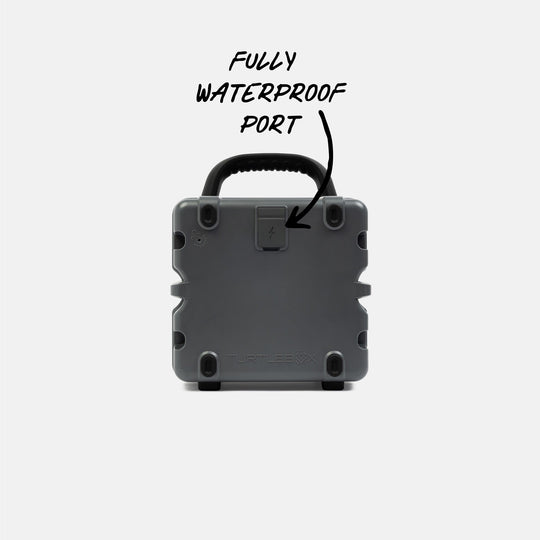 Turtlebox Cub in Gray, back