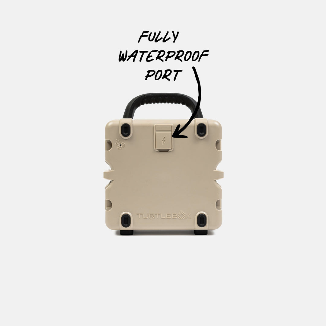Turtlebox Cub in Tan, back
