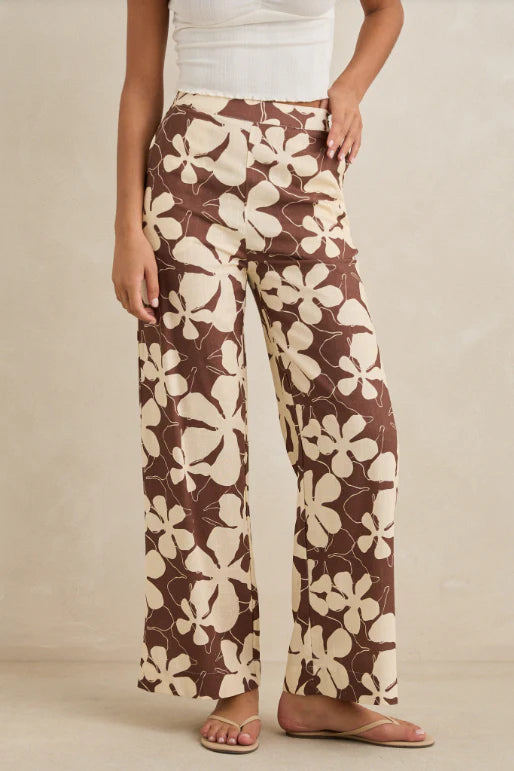 Melia Floral Wide Leg Pant