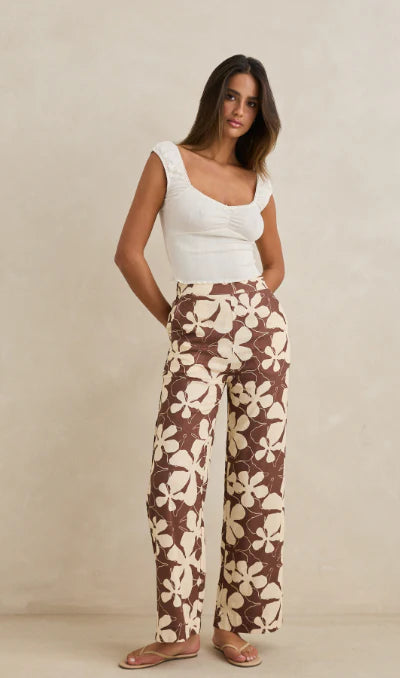 Melia Floral Wide Leg Pant