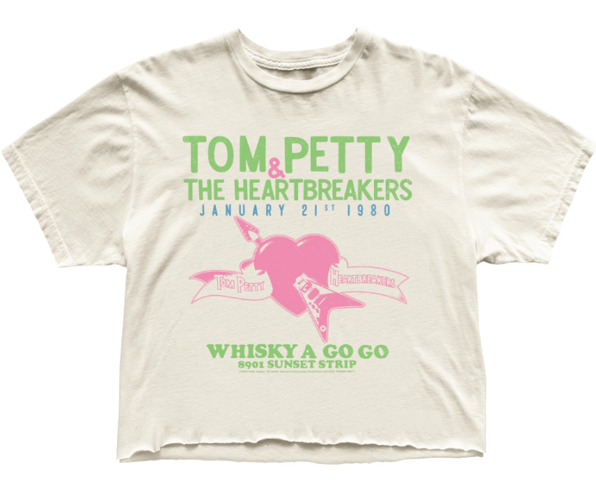 Tom Petty Vintage White Tee