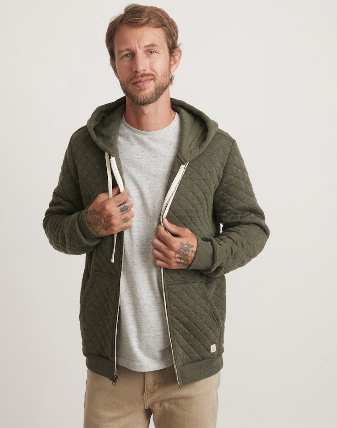 Corbet Quilted Full Zip Hoodie