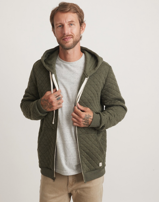 Corbet Quilted Full Zip Hoodie