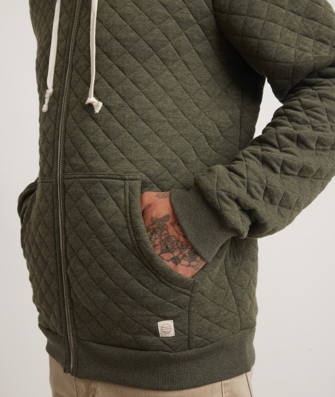 Corbet Quilted Full Zip Hoodie