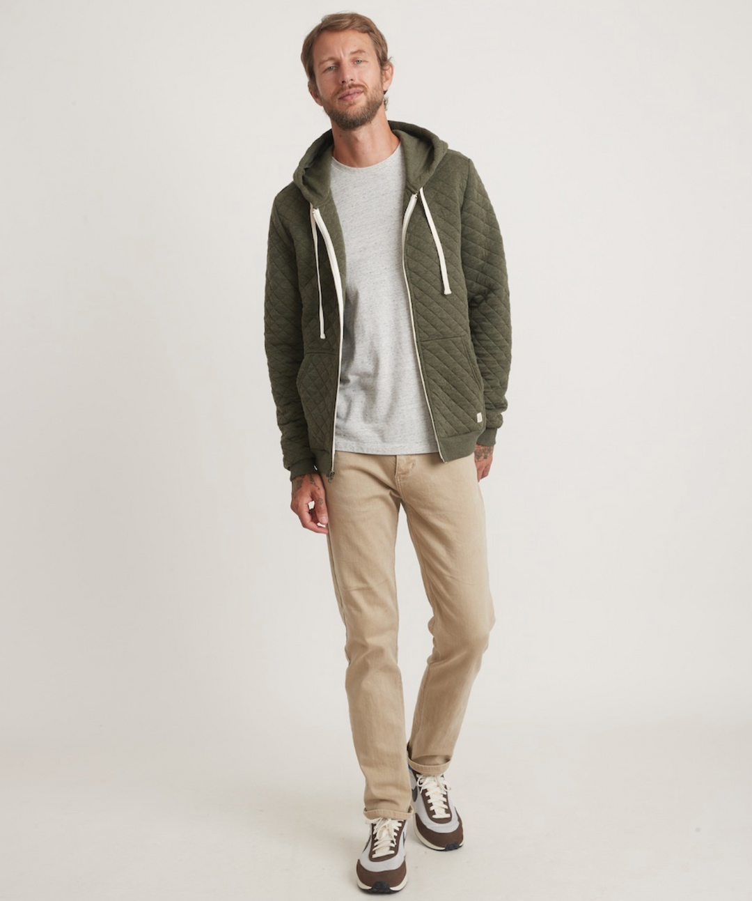 Corbet Quilted Full Zip Hoodie