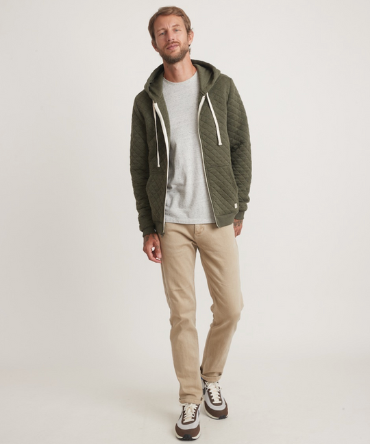 Corbet Quilted Full Zip Hoodie