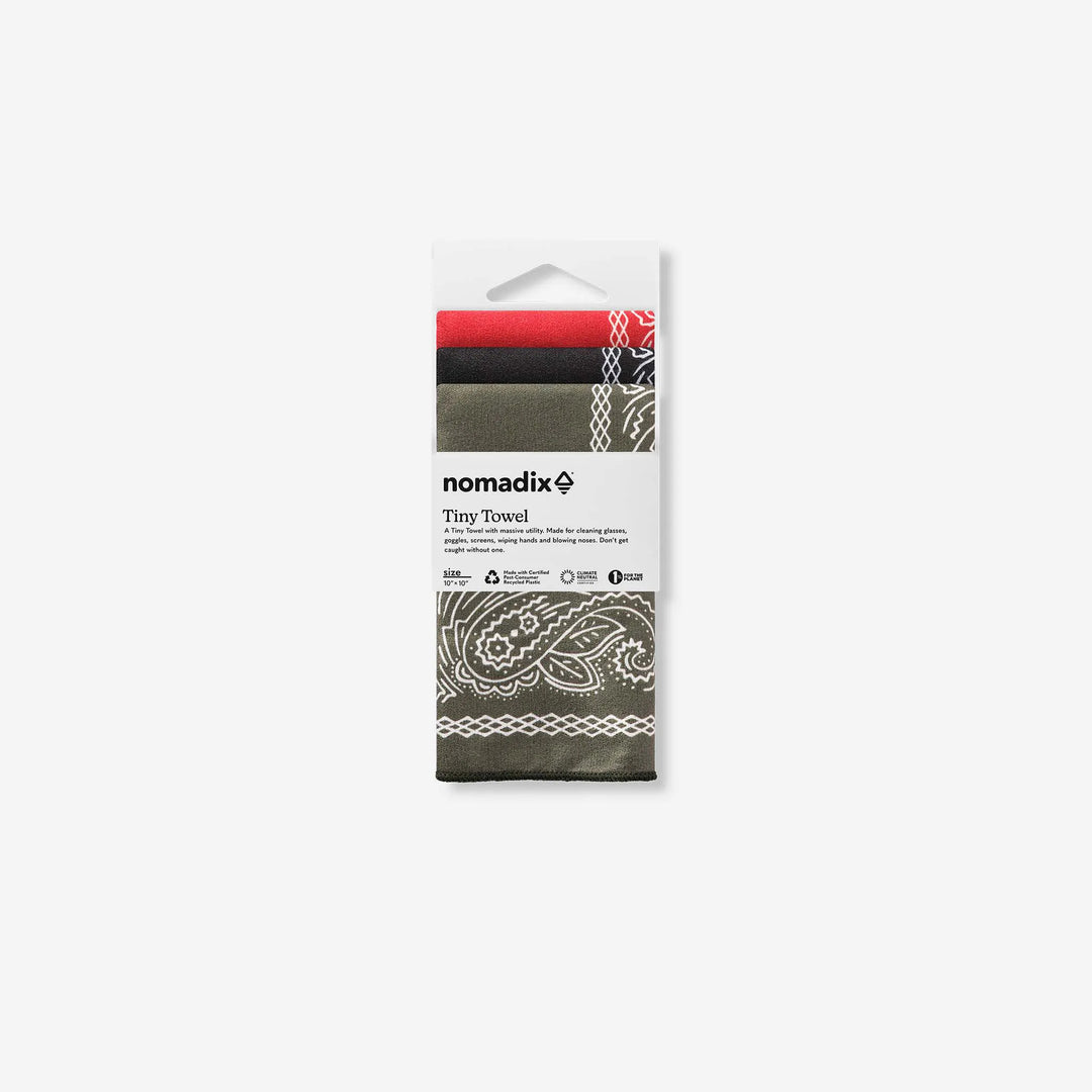 Nomadix Tiny Towel 3 Pack Paisley packaging