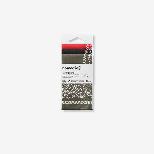 Nomadix Tiny Towel 3 Pack Paisley packaging