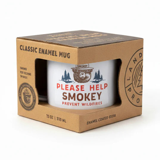 Please Help Smokey Enamelware Mug
