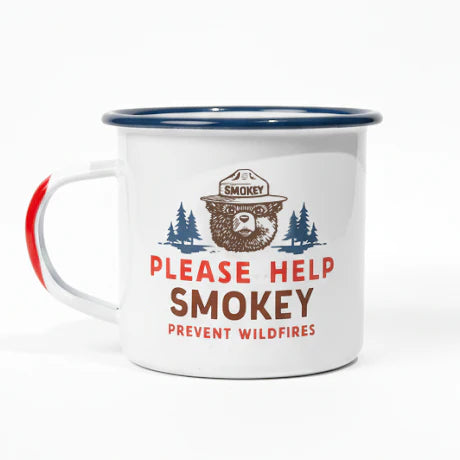Please Help Smokey Enamelware Mug