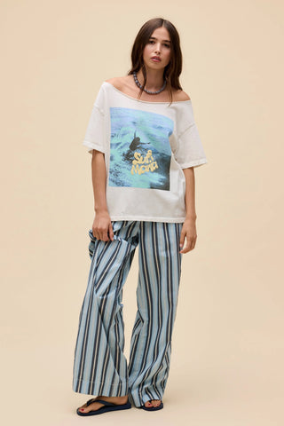 Surf Mania Off the Shoulder Tee