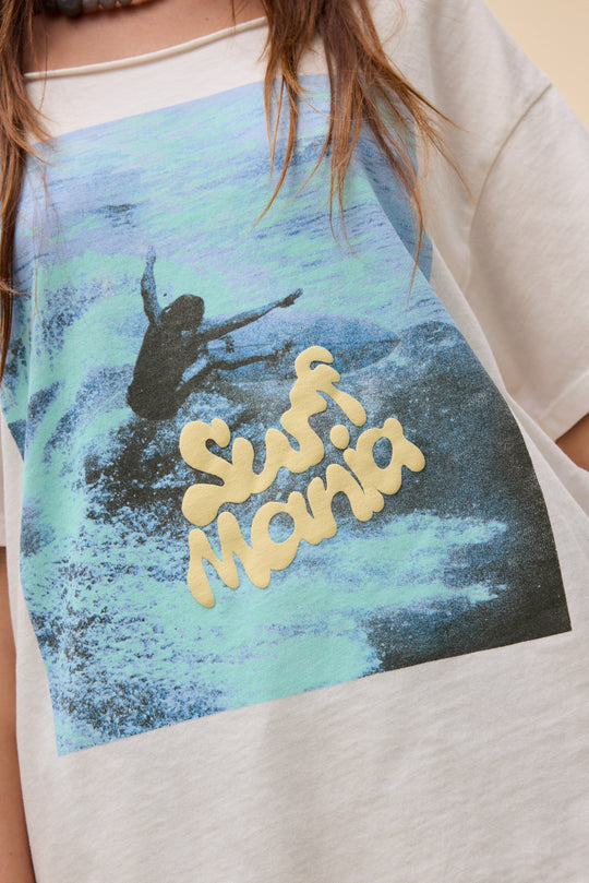 Surf Mania Off the Shoulder Tee