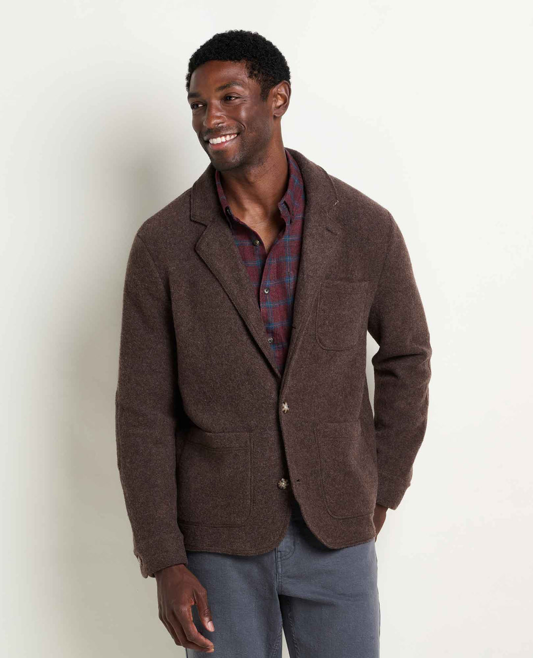 Toad and Co. M's Kennicott Blazer in Earth, front