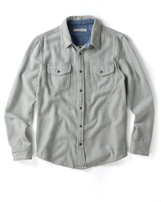 Outerknown Blanket Shirt in Heather Grey, view 1