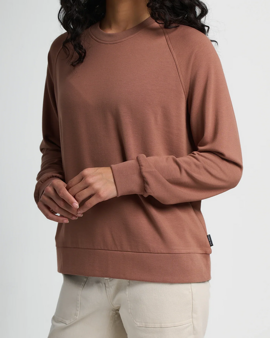Women's Bamboo Lightweight Fleece Crew