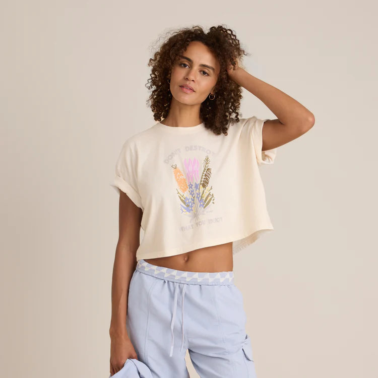 Nature Cropped Boxy Premium Tee
