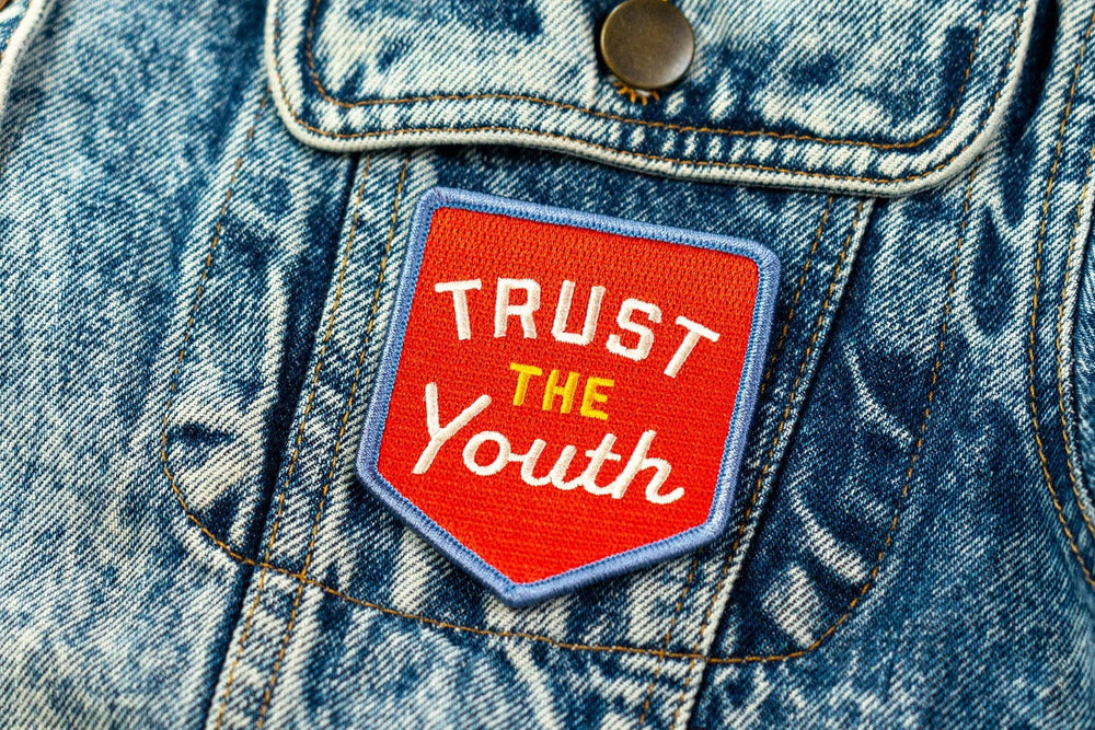 Oxford Pennant - Trust The Youth Embroidered Patch